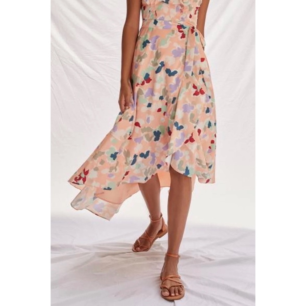 Anthropologie Hutch Garden Party Wrap Midi Dress NWT Size Small - Picture 6 of 15